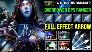 OMG Full Effect Arrow Crit + Slow + Electric | Crazy Attack Speed Drow Ranger EZ Dota 2
