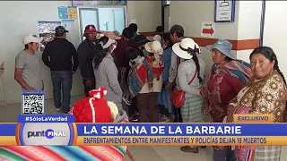 🚨IMÁGENES INÉDITAS de los enfrentamientos en Puno. #PuntoFinal