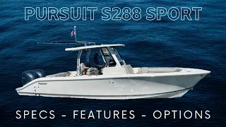 New 2024 Pursuit S288 Sport Walkthrough Boat Review