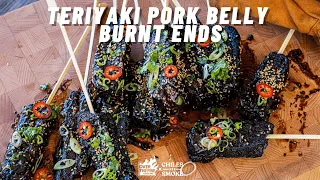 Teriyaki Pork Belly Burnt Ends 🐷🌶🔥 #shorts
