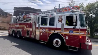 FDNY ENGINE 162, FDNY LADDER 82 AND BATTALION 23 RESPONDING TO REPORTED FIRE #fdny