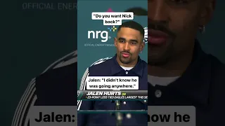 Jalen Hurts had this to say about HC Nick Sirianni 👀 #shorts