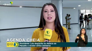 Lula cumpre agenda no Palácio do Planalto após varredura
