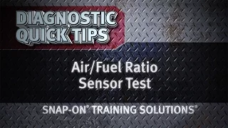 Air/Fuel Ratio Sensor Test- Diagnostic Quick Tips | Snap-on Training Solutions®