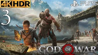 God of War (PS5) 4K 60FPS HDR Gameplay Part 3 Path to the Mountain (FULL GAME) No Commentary