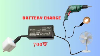 How to turn a BATTERY CHARGE into a powerful 220V INVERTER