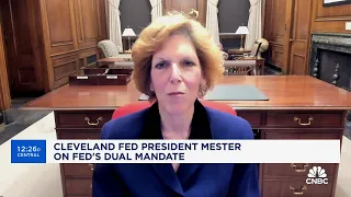 Cleveland Fed President Loretta Mester: Fed policy is restrictive