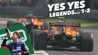 Lando Norris Team Radio After Finishing 2nd In The Italian GP 2021 - Mclaren 1-2