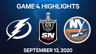 NHL Highlights | 3rd Round, Game 4: Lightning vs. Islanders - Sep 13, 2020