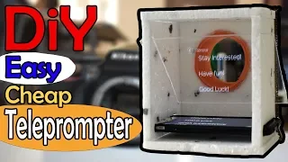 How To Make A DIY Teleprompter - For Smartphones Or Tablets