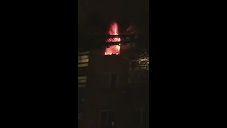 В ночном пожаре в Челябинске пострадал мужчина