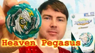 **WOW NEW** HEAVEN PEGASUS 10.P.Lw B-148 Unboxing + Battles!! || Beyblade Burst GT