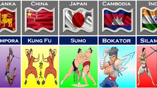 Popular Martial Arts From Different Countries | Other Country Fighting Styles | Martial Artists