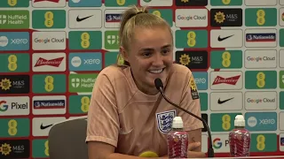 ENGLAND WOMEN PRESS CONFERENCE: Sarina Wiegman and Georgia Stanway Ahead of Women's World Cup