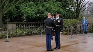 Tomb of the Unknown Soldier Changing of the Guard 3/25/21