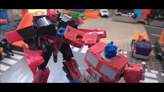 Autobots VS Sentinel Prime and The Decepticons Stop Motion Battle