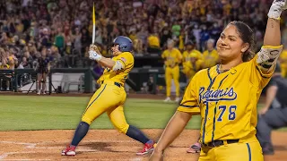 Jocelyn Alo Shatters Bat During 2024 Savannah Bananas Debut