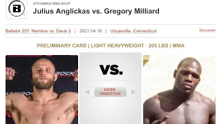 Julius Anglickas Vs Gregory Milliard Pre Fight Prediction