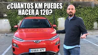 Prueba de autonomía a 120 km/h: Hyundai Kona EV