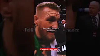 Conor Mcgregor - “I’d Like To Take This Chance To Apologize To Absolutely Nobody”