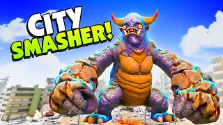 I Became a TITAN MONSTER and Smashed a City to the Ground! - Gigabash