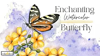 Secrets to this Step-by-Step Butterfly and Flower Watercolor Tutorial!