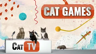 Cat Games | Ultimate Cat TV Compilation Vol 7 | 1 HOUR 🐱📺😼 🧵 🦗 🐁🦎⚽