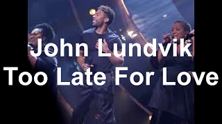 John Lundvik- Too Late For Love, karaoke, eurovision song contest 2019 Sweden