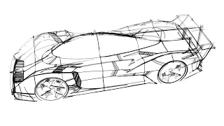 Bentley lmp concept greasepencil timelapse blender part 2