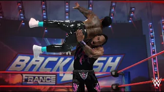WWE 2K24 Damian Priest vs. Jey Uso World Heavyweight Championship Backlash 2024