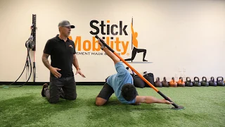 The Best Stretch for T-Spine Rotation - Stick Mobility Exercise