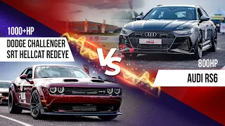 Audi RS6 VS Dodge Challenger SRT VS Porsche Panamera. Московская миля