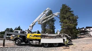 She’s a beauty! My buddy’s new Schwing 28X concrete pump.