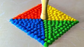 4 awesome multicolored rangoli for diwali/Navratri | Lakshmi charan, Peacock, Diya rangoli designs