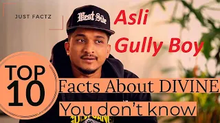 10 Facts about Divine Rapper you don't know | Gully Boy | Just Factz | Hindi