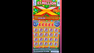 Scratchin' Fridays #1 £5 £1 Million Xmas - National Lottery Scratchcard #shorts #shortsvideo