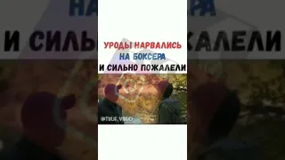 Уроды нарвались на боксера и сильно пожалели