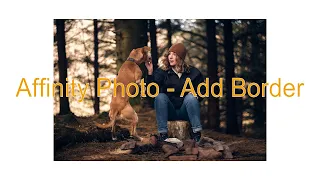 Affinity Photo - How To Add Border