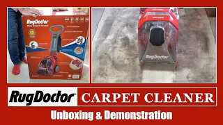 Rug Doctor Deep Carpet Cleaner Unboxing & Demonstration