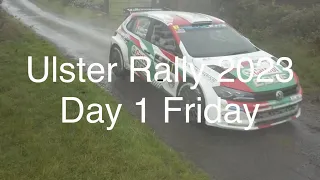 Ulster Rally 2023 vs Hurricane Betty ( Day 1 Friday 18th Aug various clips )