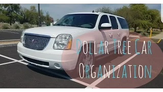 Dollar Tree Car Organization