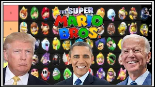 US Presidents rank Super Mario Characters