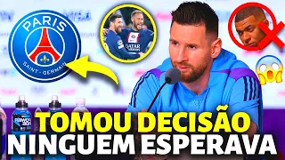 🚨URGENTE!! MESSI TOMA DECISÃO DRÁSTICA COM MBAPPÉ POR NEYMAR NO PSG APÓS DERROTA!