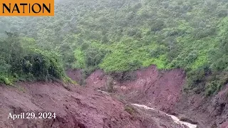 Aerial view of man-made gulley that caused Maai Mahiu tragedy after heavy rains