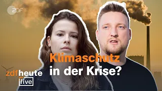 Luisa Neubauer vs. Jens Teutrine (FDP): Energiekrise first, Klimaschutz second? | ZDFheute live