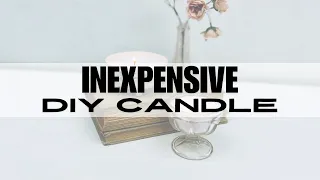 Inexpensive DIY candle