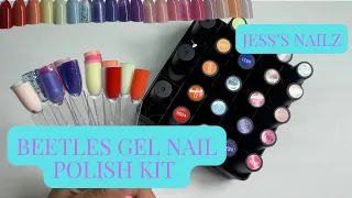 BEETLES GEL NAIL POLISH KIT | UNBOXING/REVIEW/SWATCHING | Jess’s Nailz