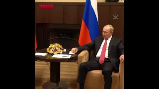 Türkiye Cumhurbaşkanı Recep Tayyip Erdoğan, Rusya Devlet Başkanı Vladimir Putin ile Bir Araya Geldi