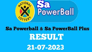 SA Powerball Results for Friday 21 July 2023 | Powerball Plus Result