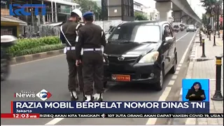 Petugas Gabungan Merazia Plat TNI, 4 Warga Sipil Diamankan saat Gunakan Plat TNI - SIS 12/12
